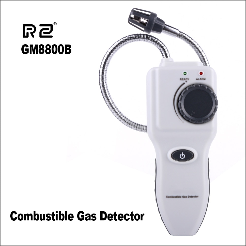 Rz gasanalysator brændbar gasdetektor håndholdt brændbar praktisk gaslækagetester gasbestemmelsestester  gm8800b