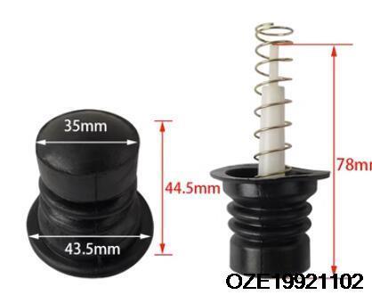 Universal Washing Machine Water Drain Valve Plug Water Sealing Rubber Pad Drain Valve Spring Fittings: PURPLE