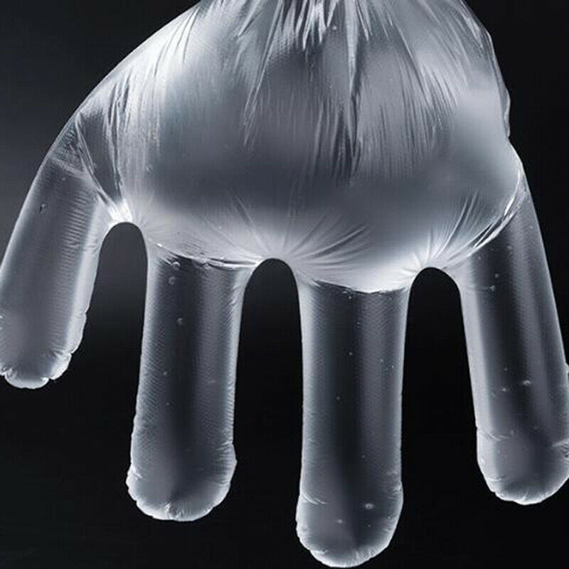 100pcs Disposable children's gloves PE gloves children's protective gloves