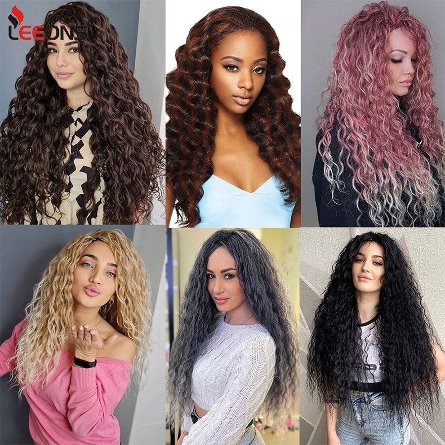 Synthetic Braiding Hair Extensions 18 Inch Ocean Wave Crochet Braid Hair Hawaii Afro Curls Natural Matt Heat Resistant Fiber