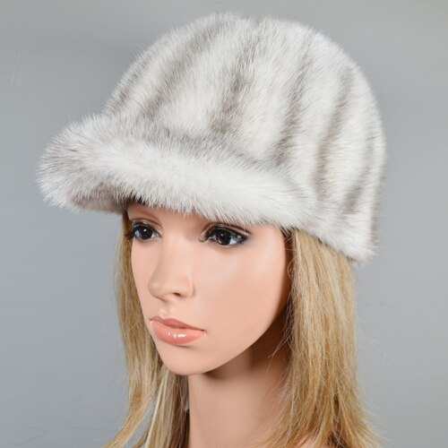 2020 vendita calda nuovi cappelli di paglia di visone reale cappelli da donna per il tempo libero all'aperto cappelli di pelliccia di visone naturale al 100% cappelli all'ingrosso e al dettaglio: cross mink fur