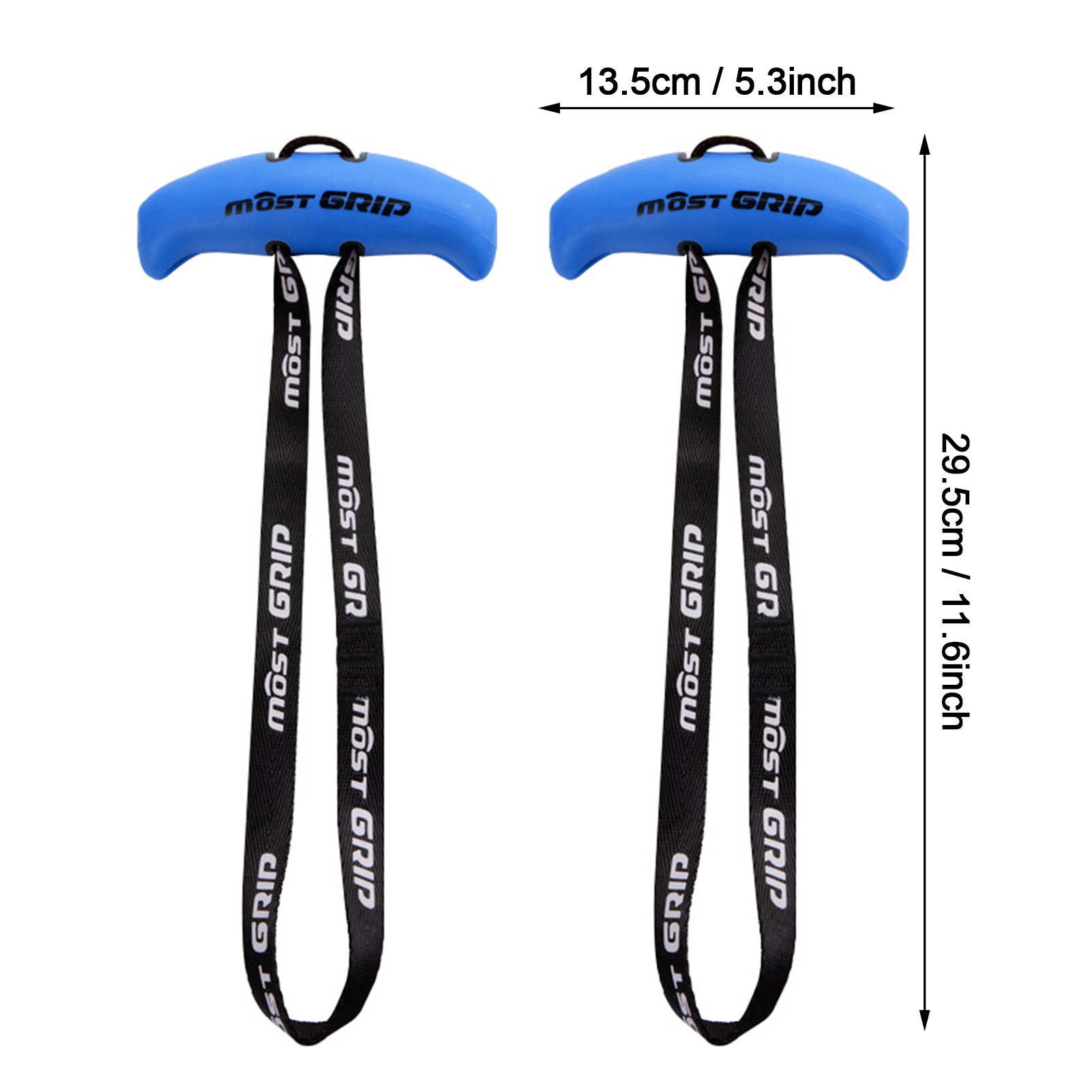 1 Paar Klimmzuggriffe Griffe Fitness Strap Grip Strength Sling Trainer Kabel Maschinengriffe: Blau