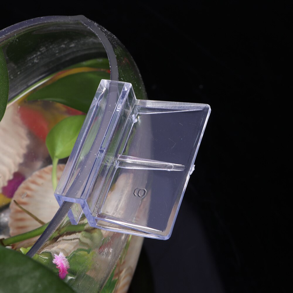 4Pcs 6mm Acrylic Aquarium Clips Clear Glass Cover Boards Bracket Shelves Support Holders
