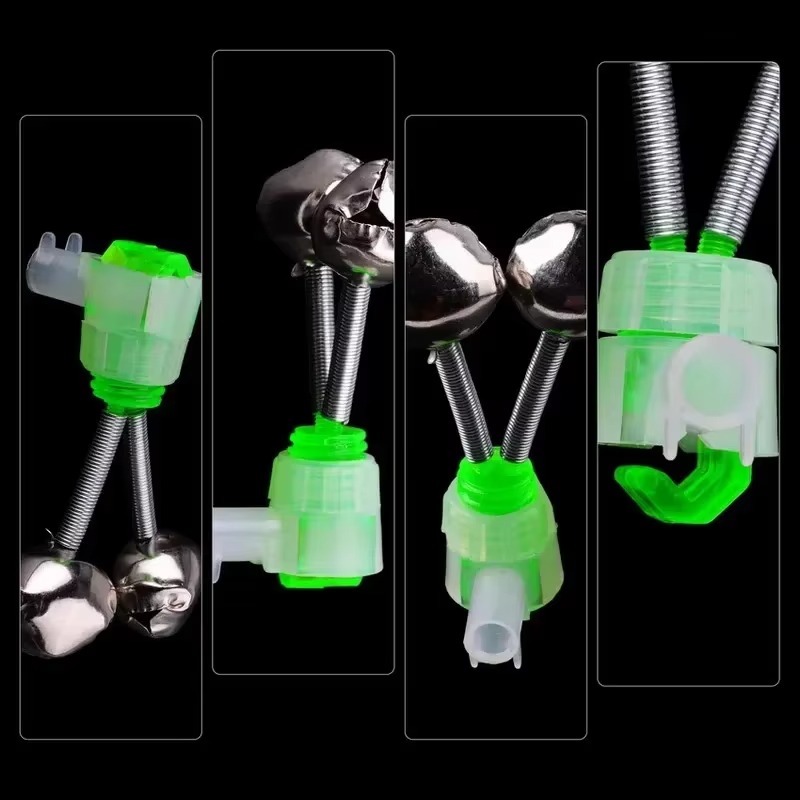 Alarmes de morsure de cloche de pêche, pince à pointe, cloches à clip, anneau de pêche à la carpe, accessoires d'alarme de poisson, le plus récent