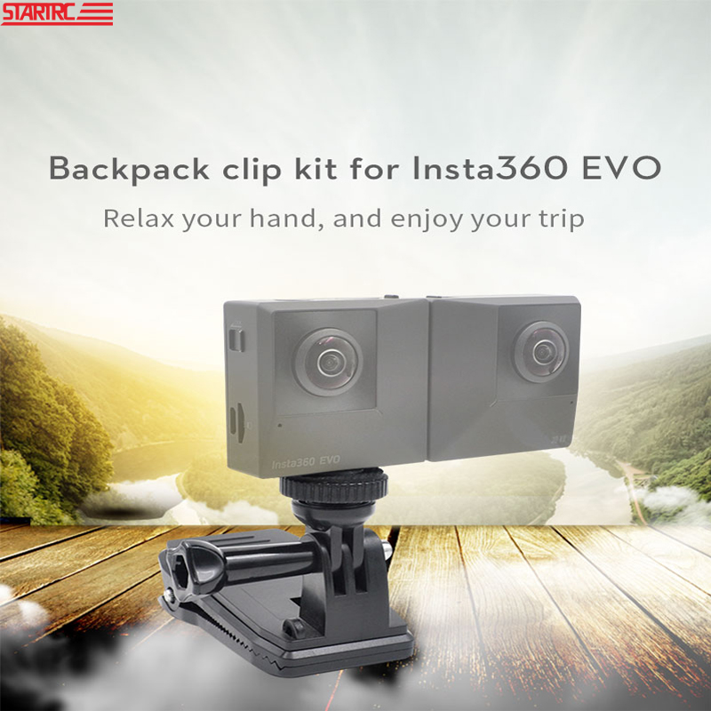Insta 360 one x evo action kamera udvidelse tilbehør rygsæk klipsæt til insta 360 one x & evo 360 kamera