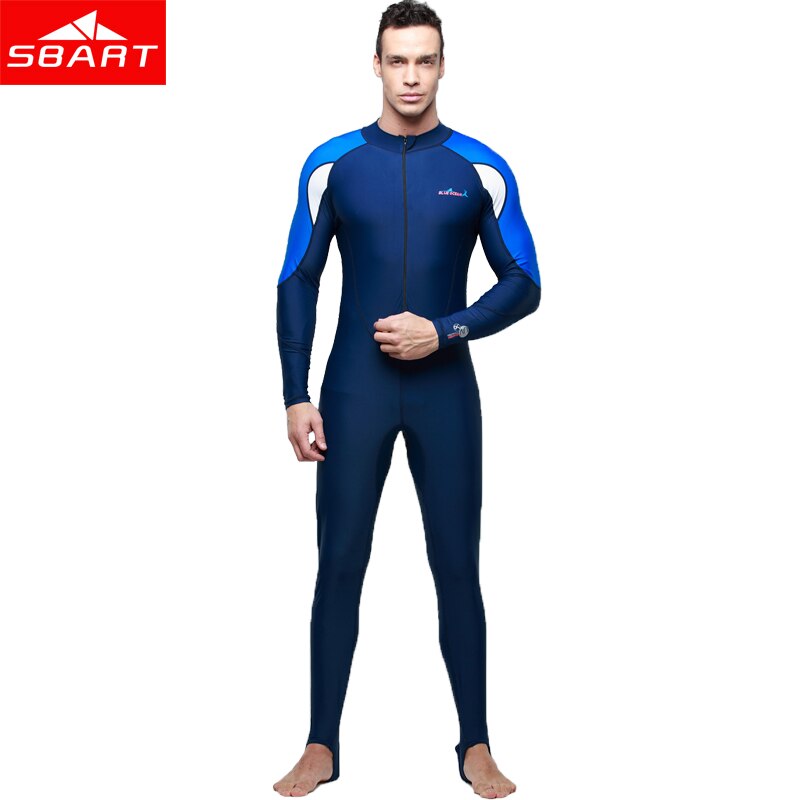 SBART Delle Donne Degli Uomini A Maniche Lunghe Protezione Solare Muta Pesca Subacquea Surf Scuba Diving Anti-Uv traspirante Quick-dry Bagnato Vestito Più Il Formato