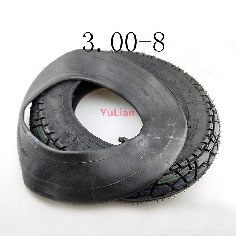 3.00-8 / 300-8 Tire &amp; inner tube 4PR tyre fits Gas and Electric Scooters Warehouse Vehicles Mini Motorcycle