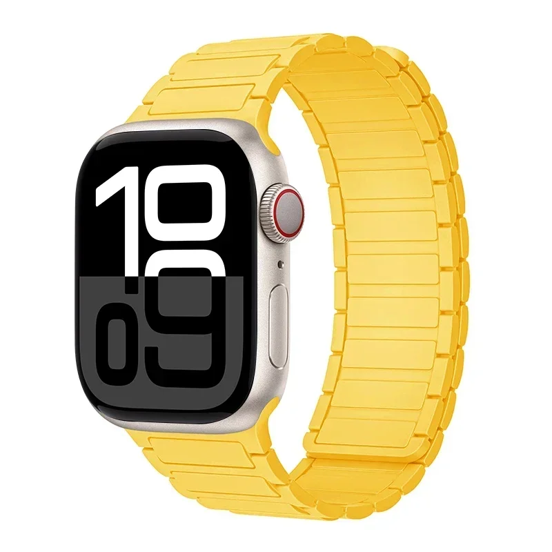 Magnetarmband für Apfel Uhr Band 45 mm 44 mm 40 mm 46 mm 41 mm 42 mm 38 Silikonarmband iWatch Serie 8 7 6 Se 9 10 Ultra 2 49 mm