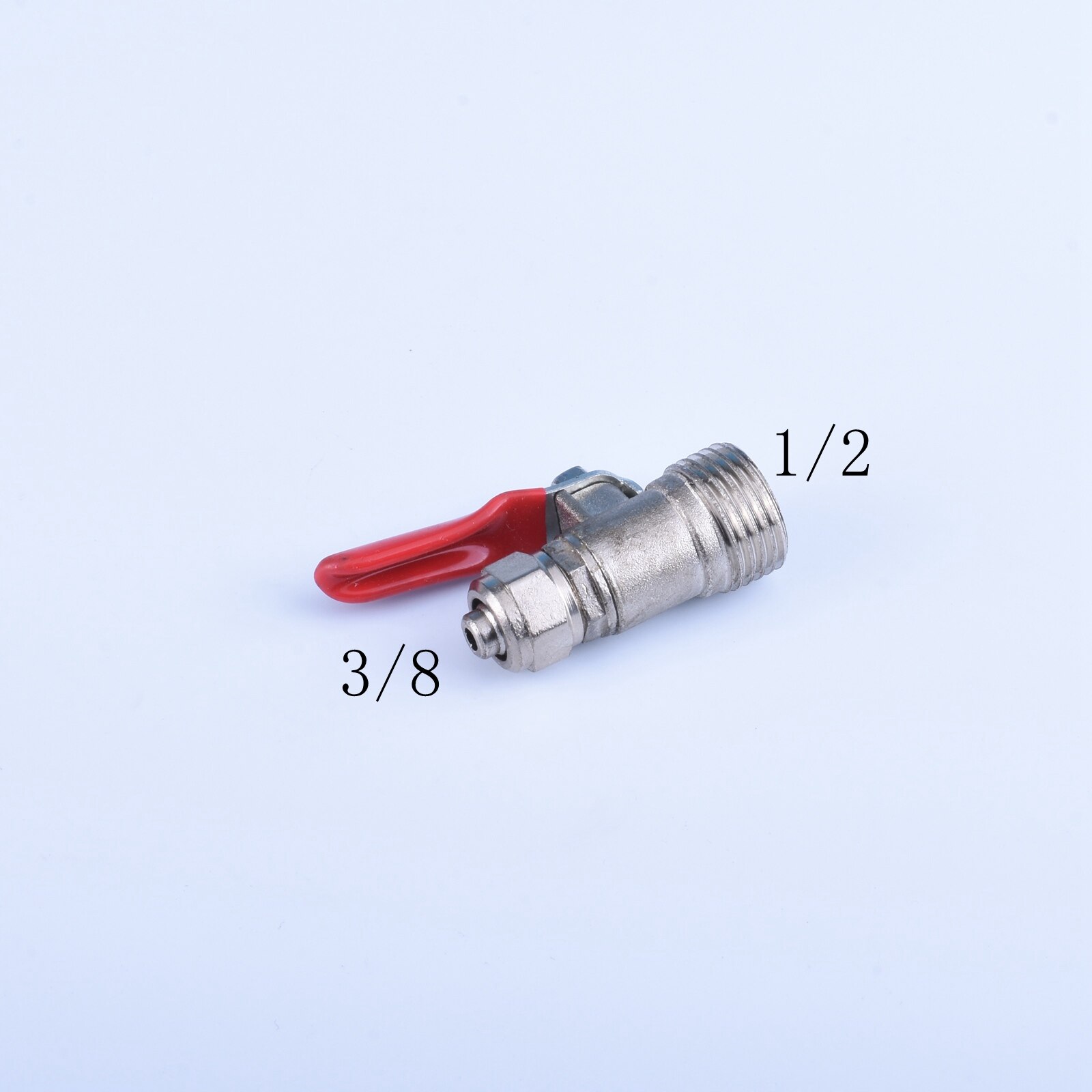 1/4 "1/2" BSP RO filtro de agua entrada tipo T válvula de bola piezas de ajuste de latón de acero inoxidable conector rápido de rosca macho hembra: Plata