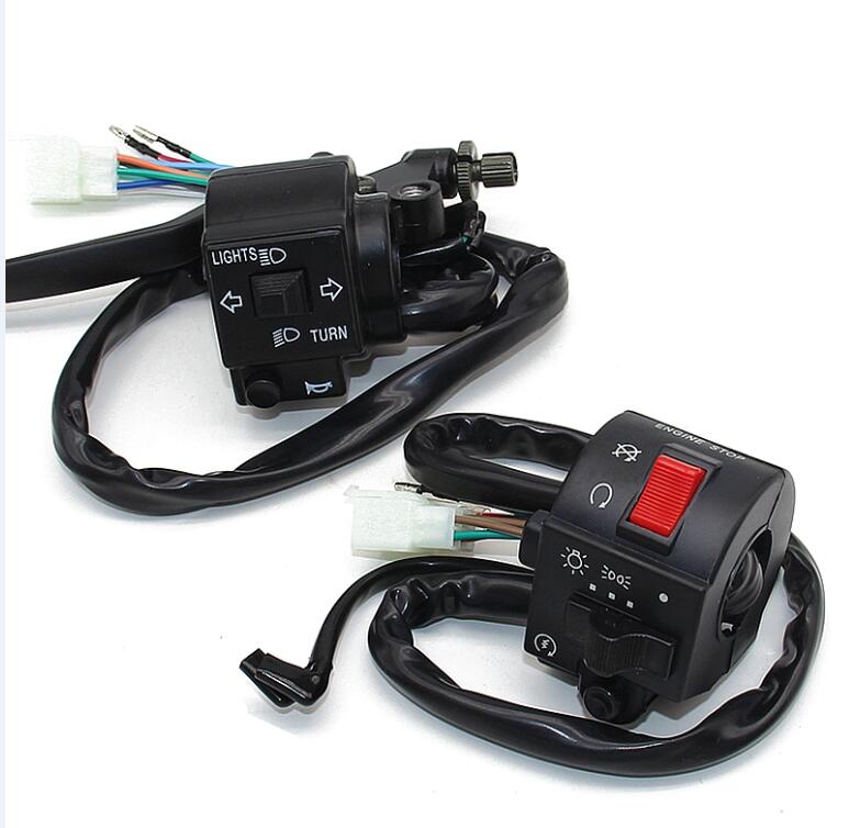 motorcycle GN125 GS125 clutch lever brake switch left and right for suzuki 125cc GN GS 125 handle grip switch parts: C