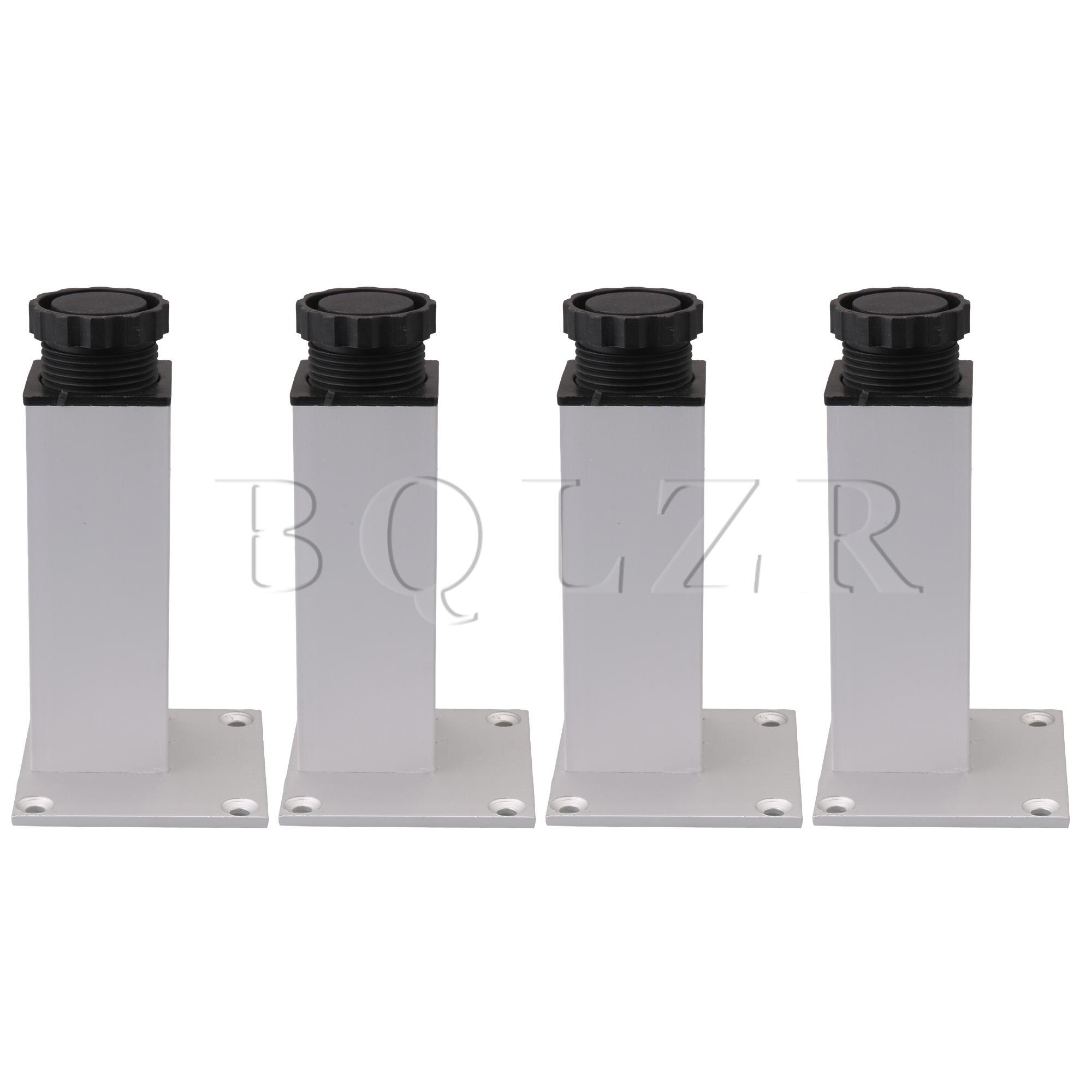 BQLZR 4PCS Aluminum Alloy Furniture Legs Adjustable Support Legs 5CM Length: 12CM