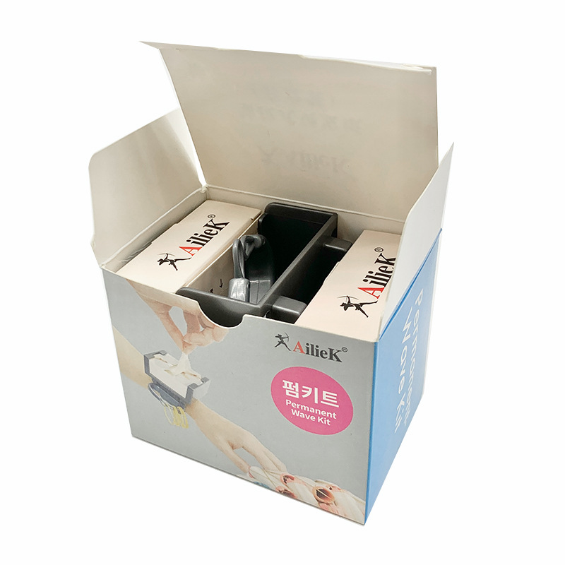 1Set Adjustable Wristband 200pcs Style Perm Paper Box for Salon Hair Perming Paper Curler Hairdressing Tools Kit Auxiliary: Dark Khaki