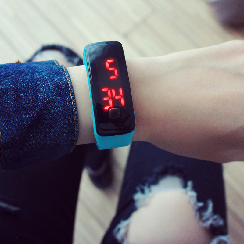 Relogio digitaal kinderhorloge led touchscreen kleurrijke siliconen tienermeisjes kinderhorloges jongens sport elektronisch horloge montre fille