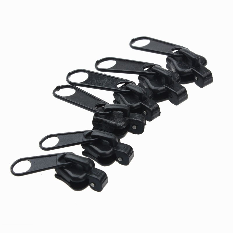 6PCS Easy Zipper Fixer Fix A Zipper Zip Rescue Instant Repair Kit Replacement slider zipper fix zipper pull black metal 5# 4O17