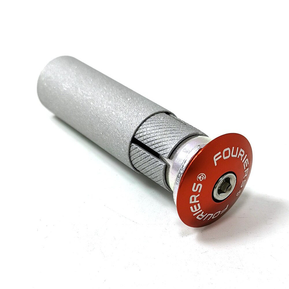 Fouriers Alluminum alloy Headset Expander Plug Stem Top Cap For 28.6mm 1 1/8" Steerer Carbon Fork Headsets Bicycle expander: Orange