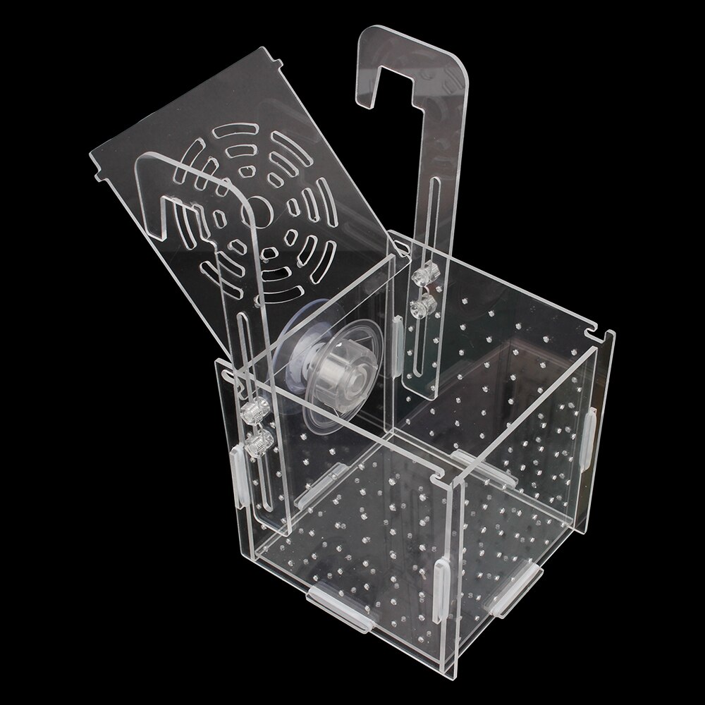 10X10X10CM Tropical Fish Breeding Box Fish Tank Aquarium Box Production Box Small Fish Isolation Net Aquarium Supplies