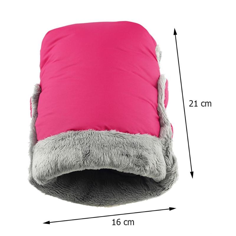 Mütter Baby Wagen Handschuhe Einfache Tragbare Atmungsaktive Weiche Oberfläche Verdicken Warme Baby Kinderwagen Hand Muff Handschuhe