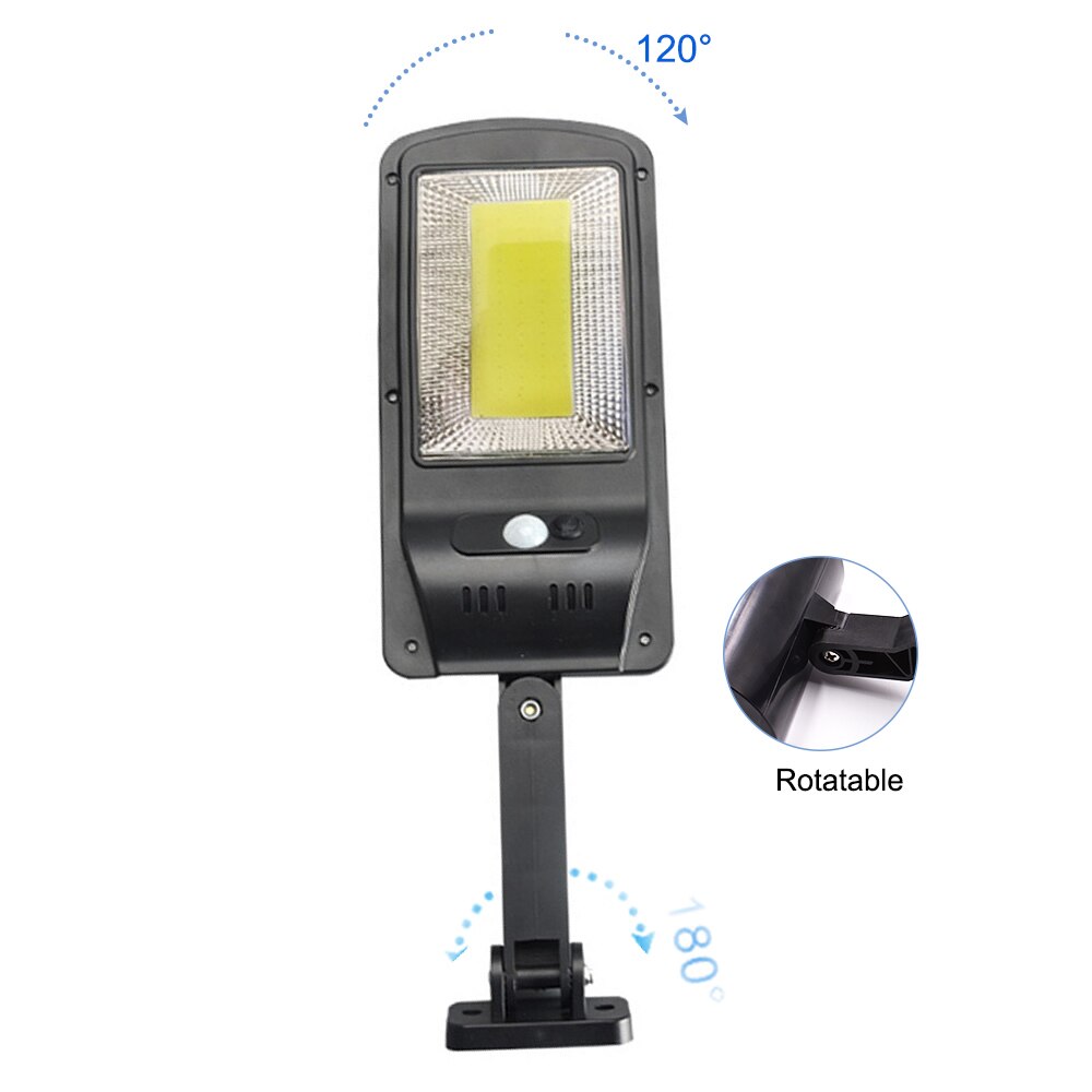 120 Leds Straatverlichting Solar Outdoor Tuin Lamp Pir Motion Sensor Wandlampen Waterdichte Patio Yard Path Night Verlichting 3 modi: YX03-100cob-3M-nr / 4 pcs lamps