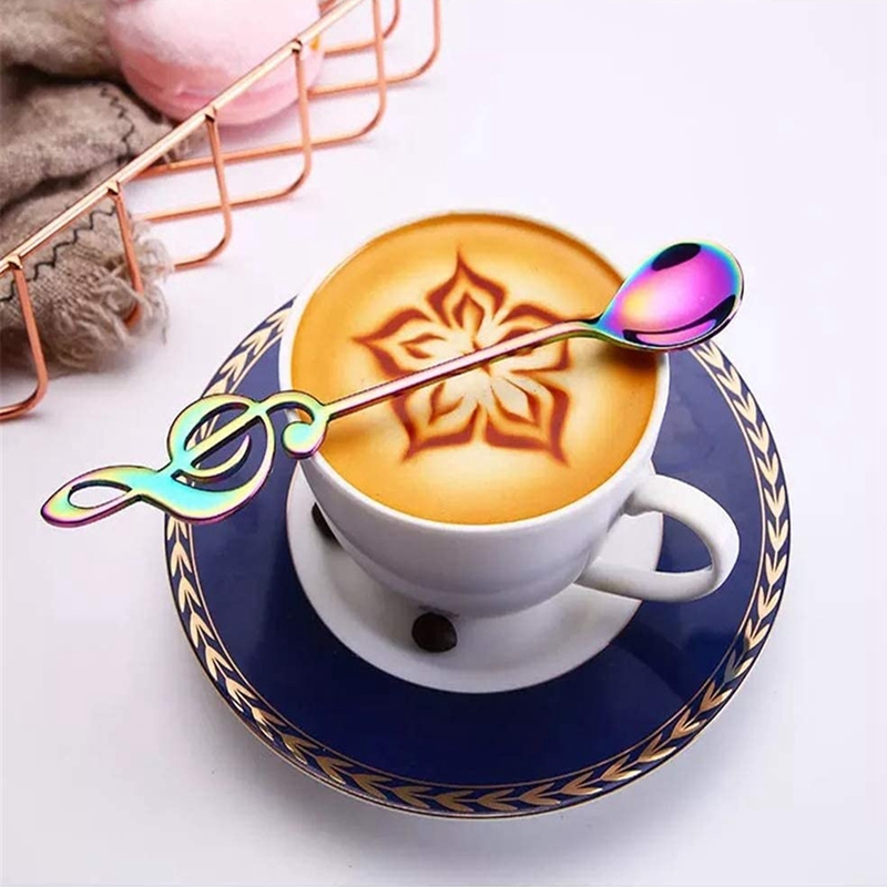 Gitaar Koffie Thee Lepel, Roestvrij Staal Muzieknoot Lepels Thee Lepel Koffie Voor Roeren Mengen Suiker Dessert