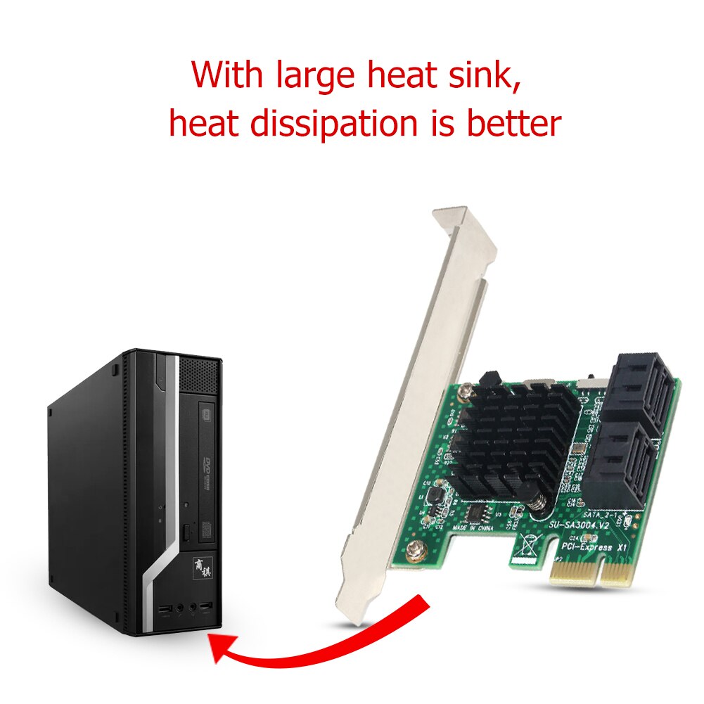 PCI Express Desktop Computer Expansion Extender 4 Port Extender PCI-E X1/X4/X8/X16 6Gbps Converter Card