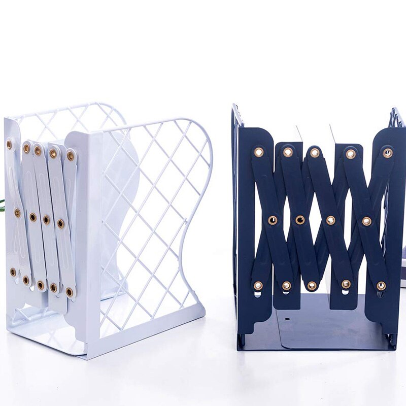 Adjustable Bookends Metal Book Ends Holder Shelf Heavy Duty Non Skid Bookends for Heavy Book