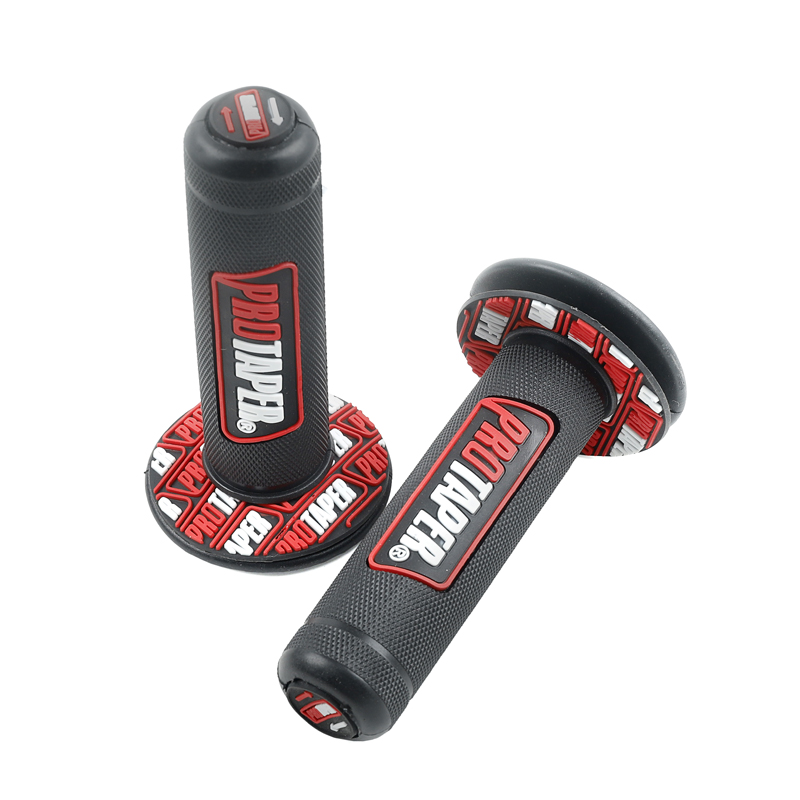 Maniglia in gomma da 50 cc, 70 cc, 110 cc, 125 cc, moto universale da 7/8 "e 1-1/8", maniglia fuoristrada per moto: Grigio scuro