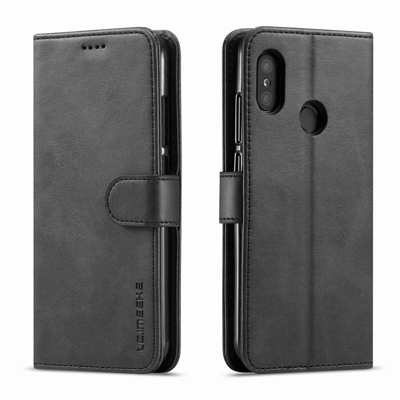 Telefon Fällen Für Xiaomi Redmi Hinweis 5 Profi Abdeckung fallen Redmi Hinweis 5 kippen Brieftasche Leder Taschen Für Redmi Hinweis 5 Profi Telefon Hülse Coque: Pro Redmi Hinweis 5 / Schwarz