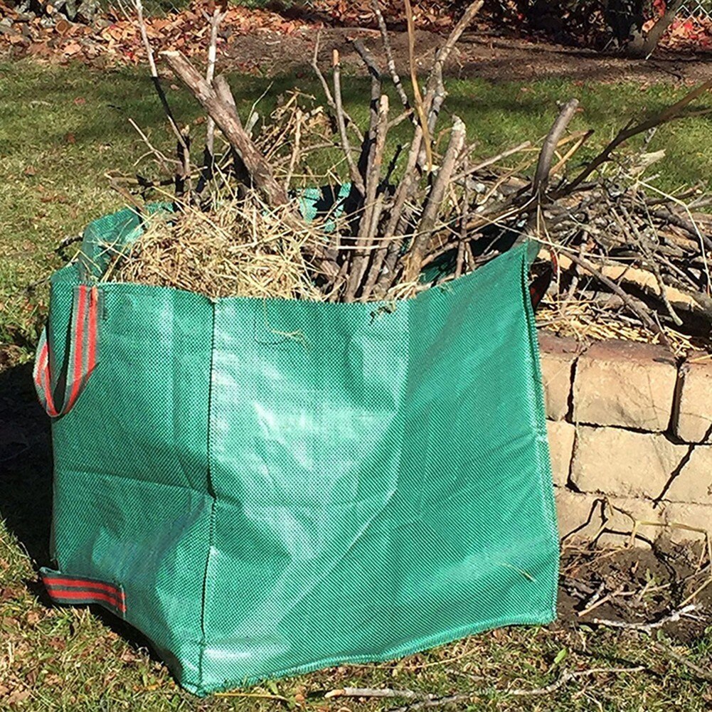 Large Capacity Heavy Duty Garden Waste Bag Garden Rubble Waste Rubbish Bags Yard Waste Bins Storage With Handles Waterproof