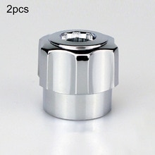 2pcs Faucet Handles Replacement Head Handle Bathroom Kitchen Basin Tap Head Chrome ABS 4.3MM Valves Faucet Replacement Handle: A