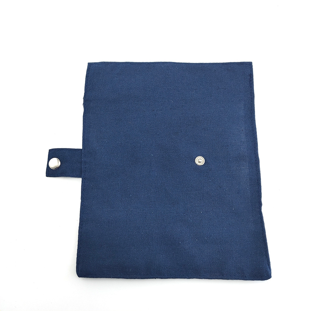 1Pc Opbergtas Bestek Set Canvas Doek Zakken Reizen Camping Buggy Tas Bestek Brush Pouch Herbruikbare Pen Zak Neutrale snap Stijl: 935-A-1