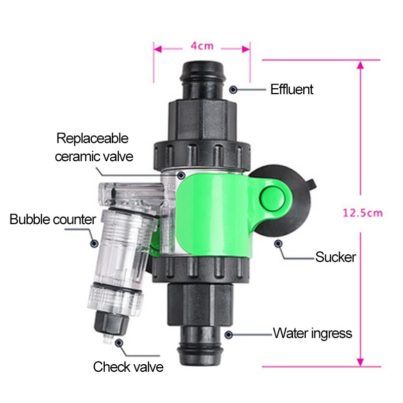 Efficiënte Aquarium Externe CO2 Diffuser Diy CO2 Systeem Verstuiver Reactor Kit Voor Aquarium Aquarium Aquatic Water Plant