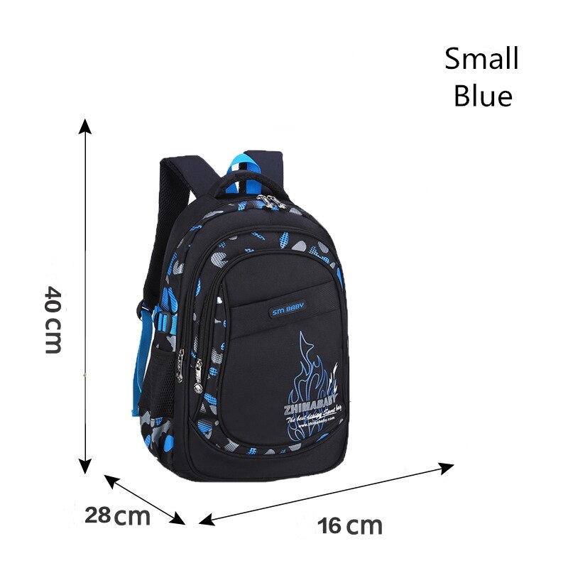 2019 nuovi bambini sacchetti di scuola per adolescenti ragazzi delle ragazze grande capacità di scuola zaino impermeabile satchel bambini del sacchetto di libro Ortopedico: Small Blue