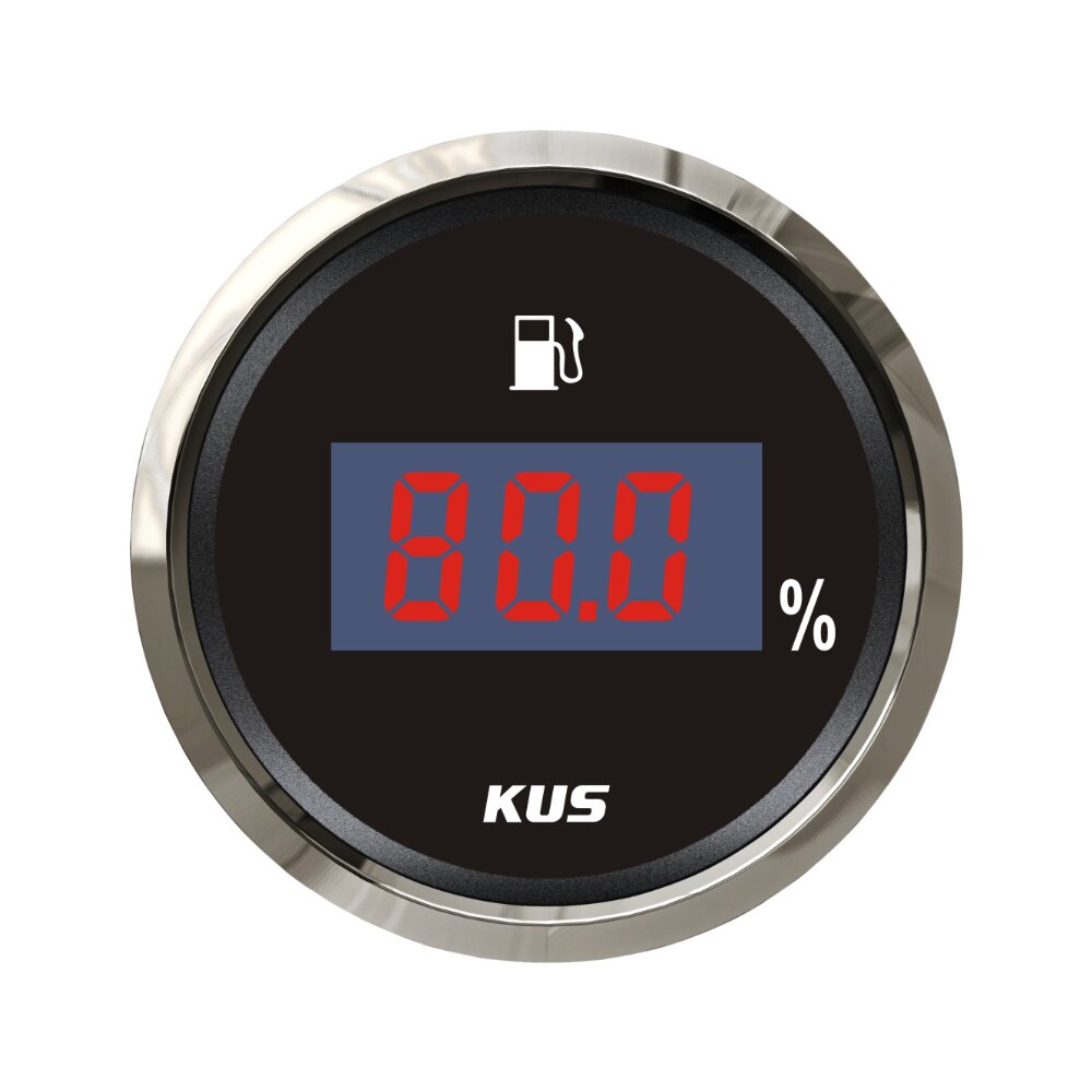 KUS 52mm Universal Fuel Level Meter 0-190ohm 240-33ohm with Backlight 9-32V Fuel Sensor 150mm 175mm 200mm 225m 850mm 900mm: 240-33ohm BS