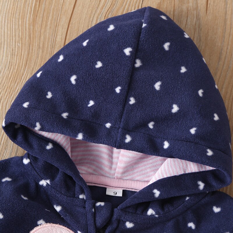 Lange Mouw Hooded Kids Winter Kleding Cartoon Kids Jassen Voor Meisjes Katoenen Baby Jongens Jas Peuter Jongen Kleding 1-3 Jaar