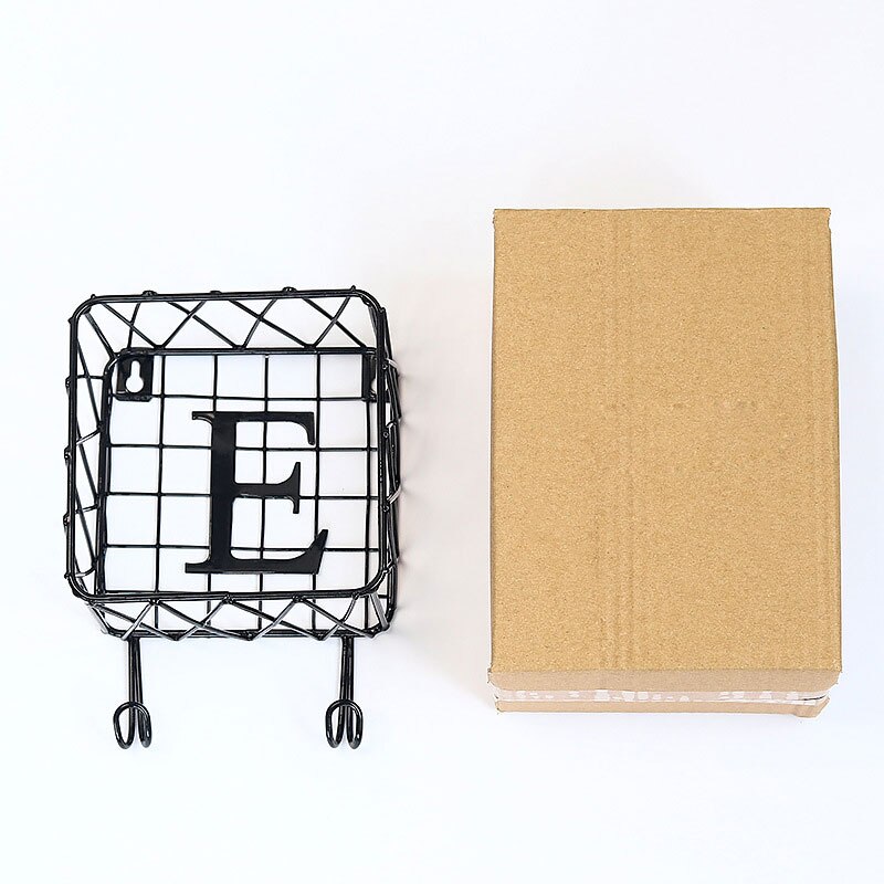 1pc lettre fer forgé magnétique porte-clés mural multi-fonctionnel maison organisateur bureau décoration de la maison