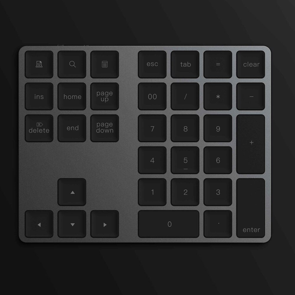 34 Toetsen Keypad Numeriek Toetsenbord Bedraad Toetsenbord Mini Digitale Toetsenbord Voor Imac/Mac Pro/Macbook/Macbook Air/Pro Laptop Pc: Black