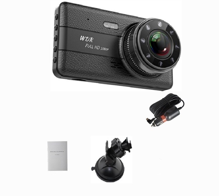 4 tuuman ips-näyttöinen dvr 1080p fhd 150 asteen laajakulmainen kojelaudan videokamera musta laatikkonäyttö yönäkö dvr peruutuskamera liiketunnistus: Jl8 / 16g