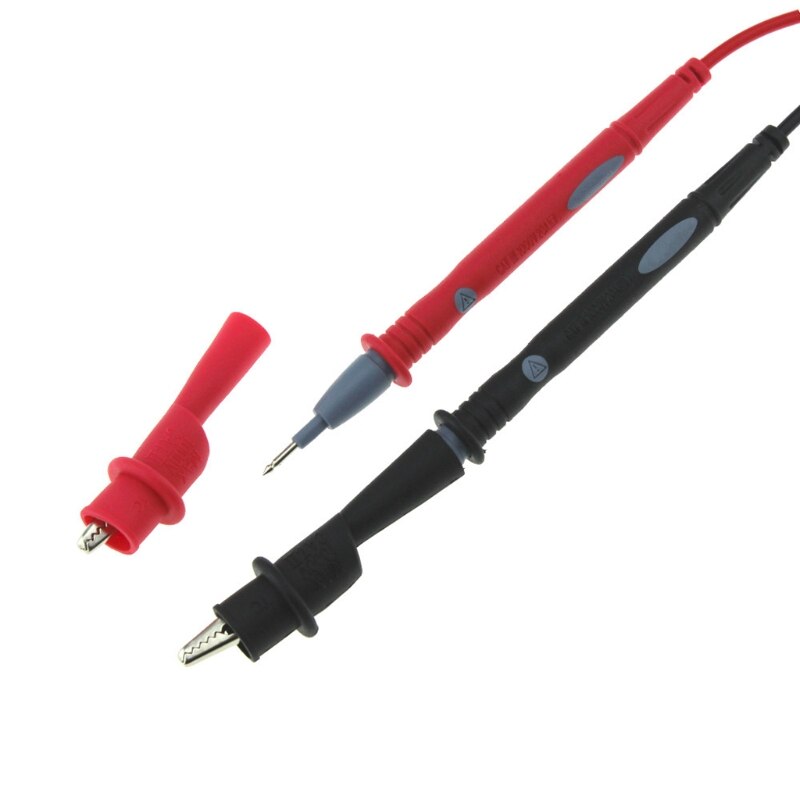 1 par 1000v 20a nålespissprobe til universell digital multimeterprobe testledninger pin metalltråd penn kabel 95cm med krokodilleklemmer
