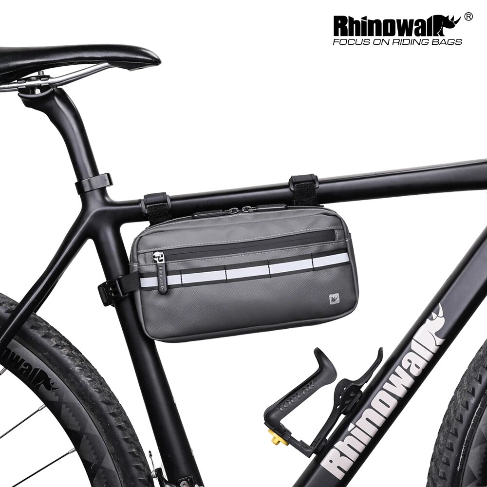 Rhinowalk-bolsa para manillar de bicicleta, bolso de hombro portátil multifunción, resistente al agua, accesorios para bicicleta, novedad de