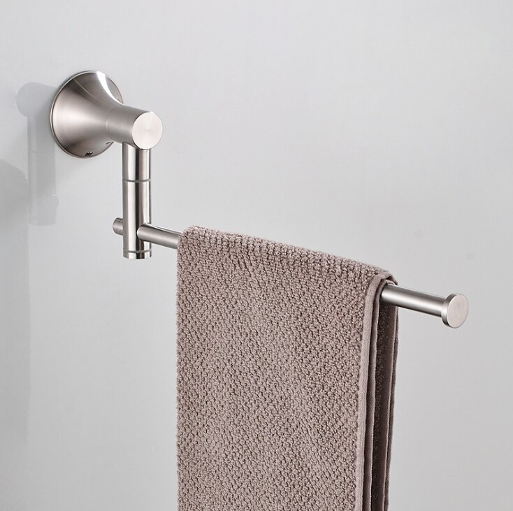 304 rustfrit stål børstet håndklæde ring badeværelse håndklædeholder håndklæde krog badehåndklæde ring hotel projekt