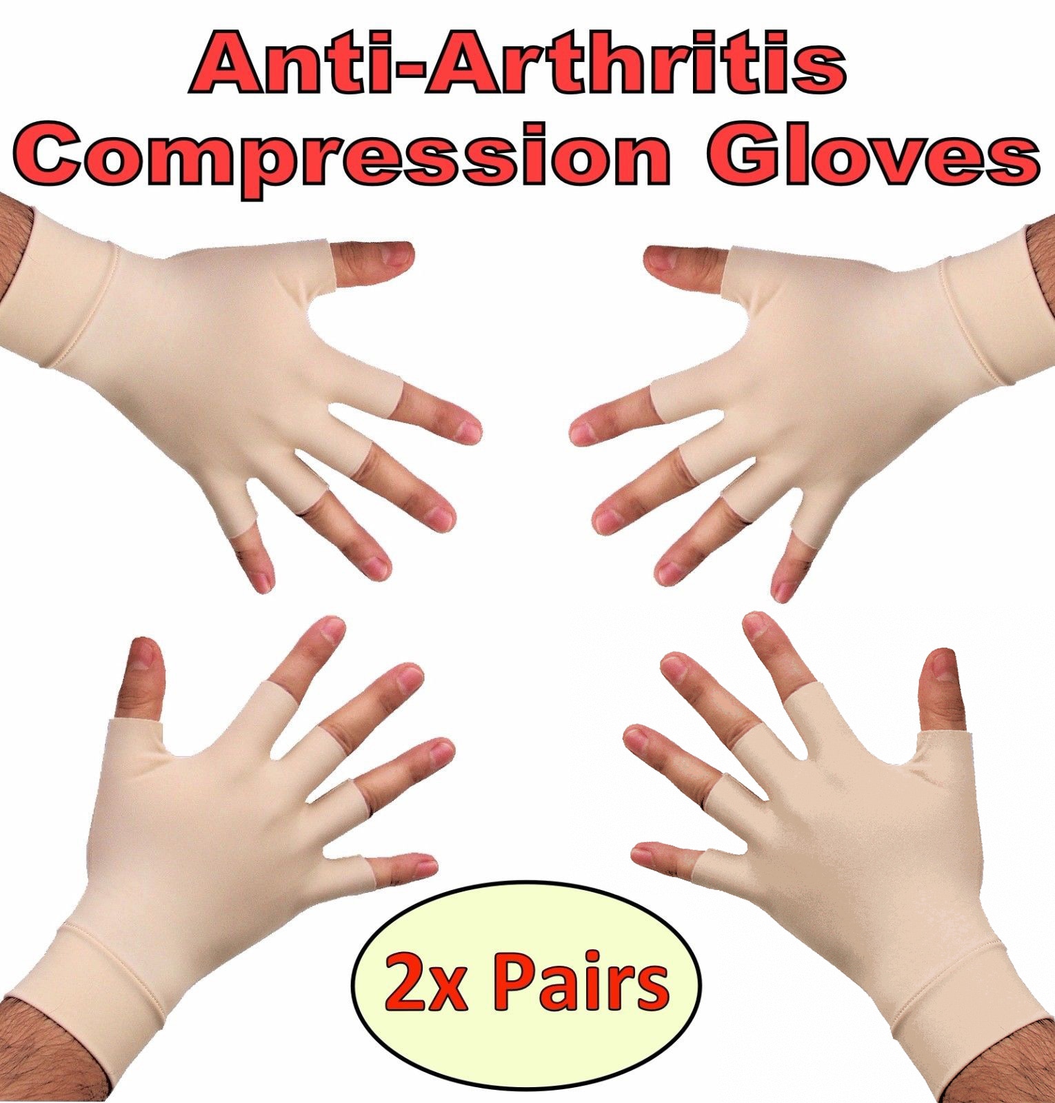 1 Paar Anti Artritis Handen Koper Therapie Compressie Koperen Handschoenen Ache Pain Relief Zwart Gezondheidszorg Koper Fiber Handschoenen