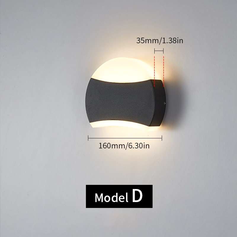 Outdoor Wandlamp Waterdicht IP66 12W 6W LED Wandlamp Blaker Balkon Tuin Decoratie Verlichting Lamp AC85-265V Home verlichting: changeable / 4W