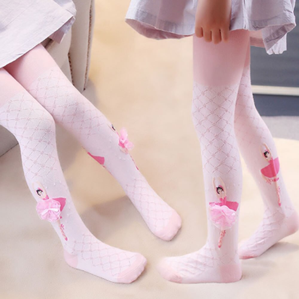 Collants de printemps et d&#39;automne pour petites filles, vêtements pour enfants, bas blancs de Ballet,