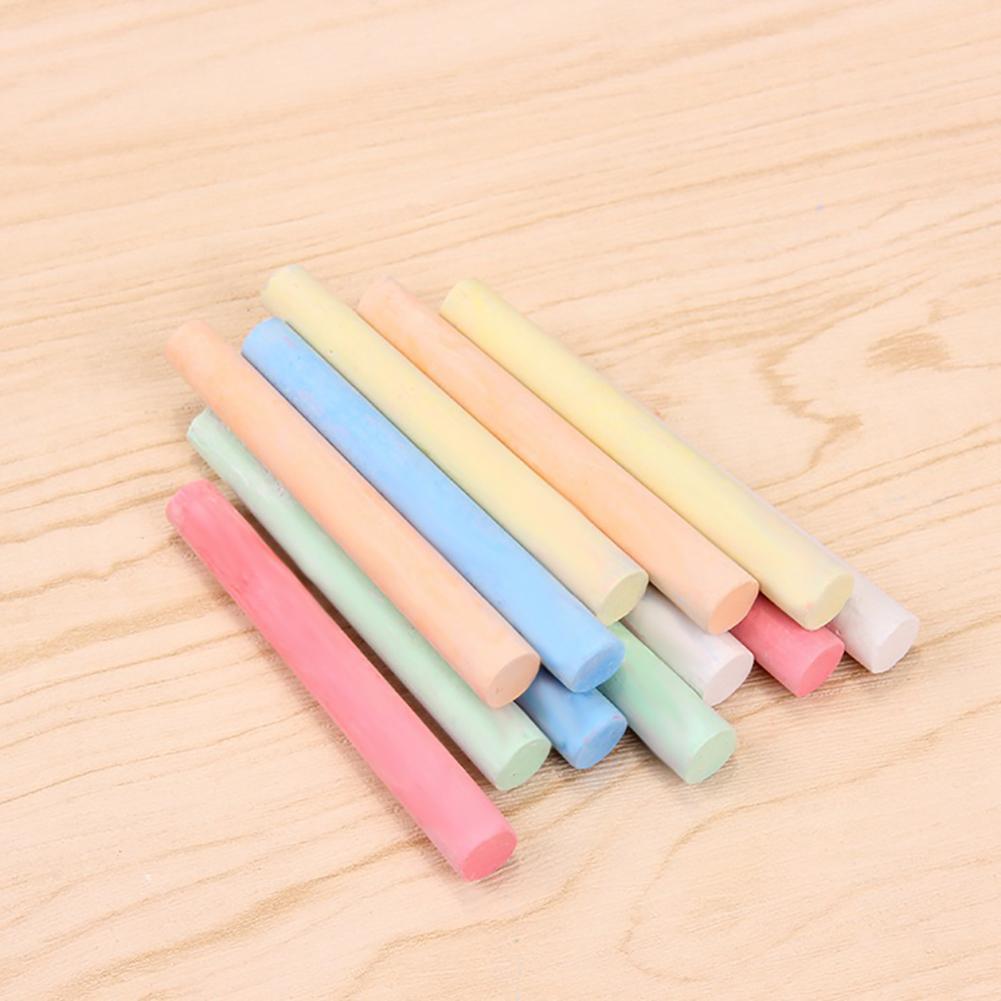 Chalk 100 Sticks Dustless Drawing Painting Art Colorful Chalk School Office Supplies
