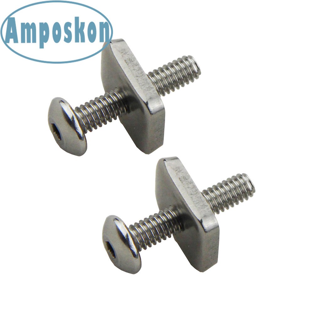10PCS Long Surf Board SUP Center Sliding Fin Box Plate Smart Screw: Fin Key Tip