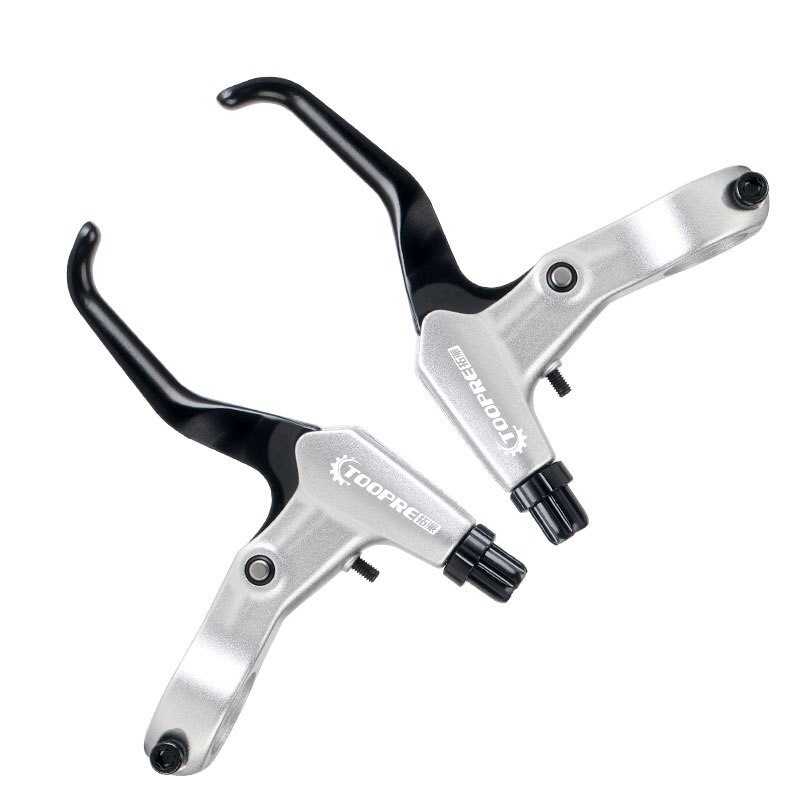 1 Pair Ultralight Aluminum Alloy Bicycle BMX Brake Handle MTB Mountain Bike Cycling Brake Levers V/Disc Brake Lever: White