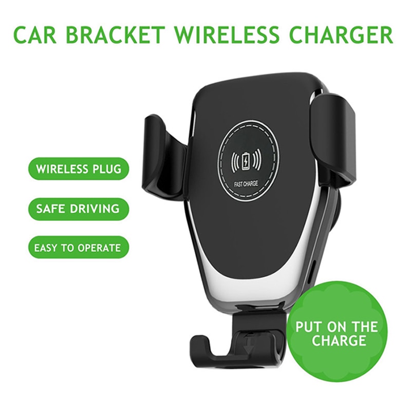 Car Wireless Fast Charging Stand Holder for iPhone 11 Pro Max Xs 8 USB Car Wireless Quick Charger Bracket for Samsung S20 S10 S9