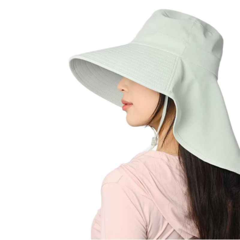 na wolnym powietrzu słońce wiaderko kapelusz dla kobiet Dziewczęcy kapelusz wędkarski Kapelusz z szerokim rondem i osłoną szyi 50+ UPF Ochrona safari czapka