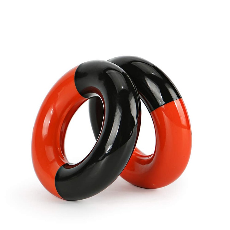 Outer diameter 6cm Metal Round Weight Power Swing Ring for Golf Clubs Warm up Golf Training Aid Black & Red Golfing Weighted