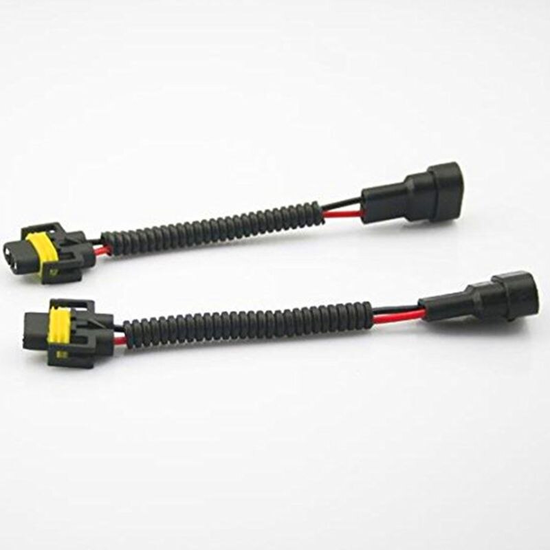 9006 To H11 H8 Headlight Fog Light Conversion Connector Wiring Harness Plug Cable Socket Connector Repair Kit